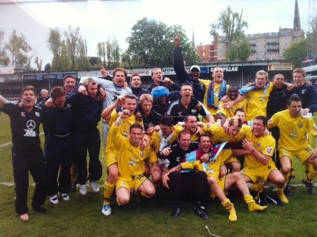  We're going up again: Scunthorpe United being promoted from League 2 